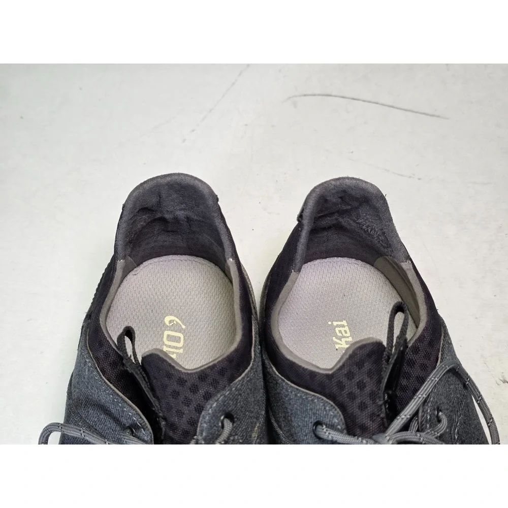 Olukai‎ Nanea Li Men's Sneakers Size 9.5 Gray Black Lace Up Casual Comfort Shoes